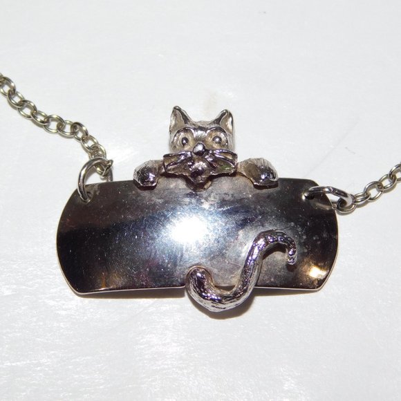 Vintage Sarah Canada Cat Necklace engravable - Picture 5 of 5